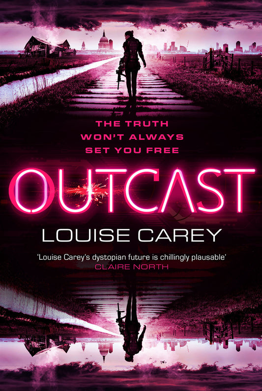 The front cover of 'Outcast' by Louise Carey
